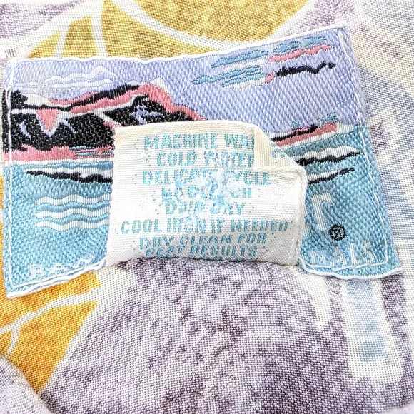 Vintage Aloha Reyn Spooner Hawaiian Shirt Men L Rayon Tiki Resort - Picture 5 of 8